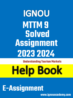 IGNOU MTTM 9 Solved Assignment 2023 2024